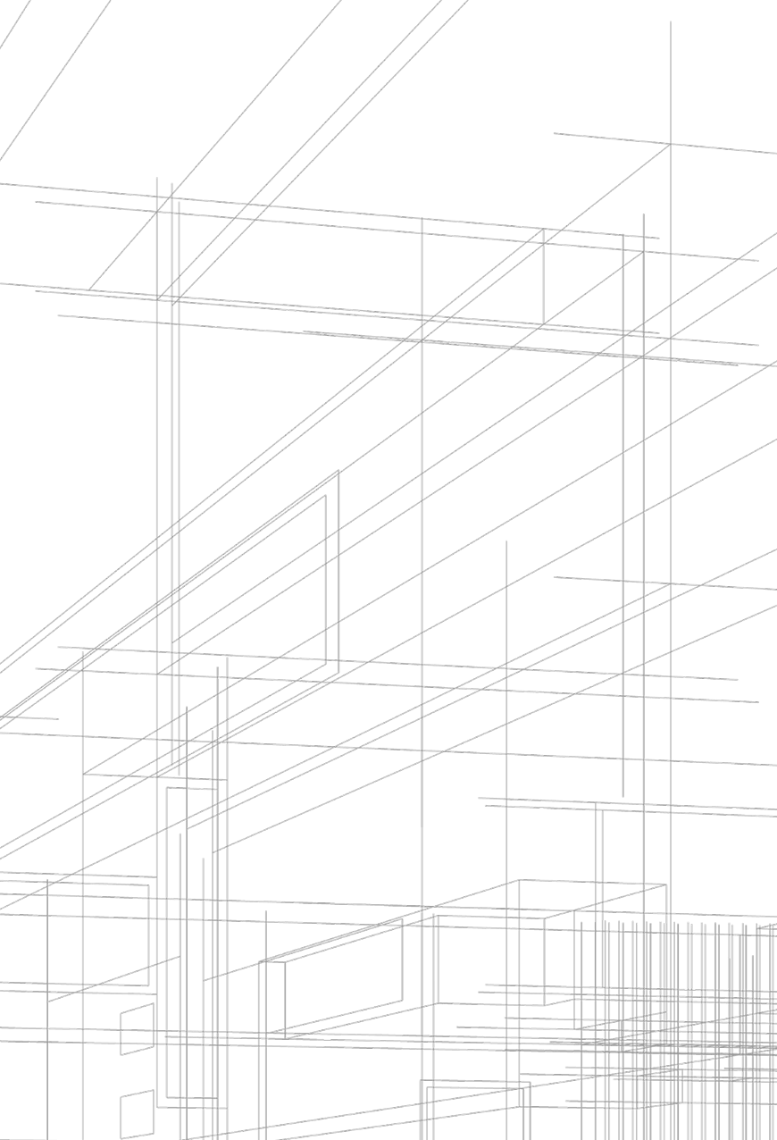 Abstract geometric wireframe design