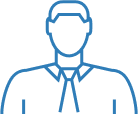 Outline of a business person